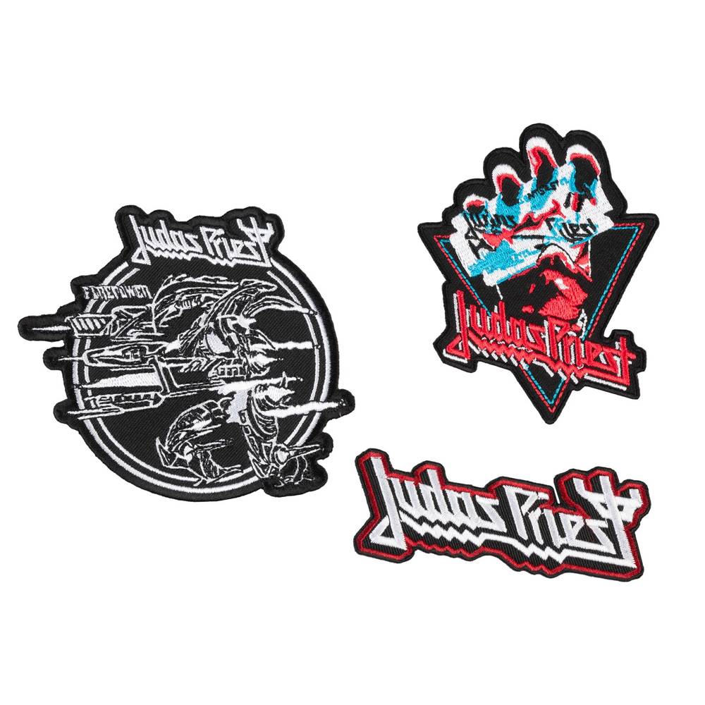 Grupo Erik Judas Priest - Set Of 3 Ensemble de patchs de vêtements - Multicolore